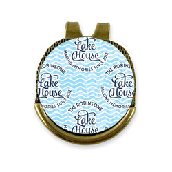 Lake House #2 Golf Ball Marker - Hat Clip - Gold