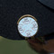 Lake House #2 Golf Ball Marker Hat Clip - Gold - On Hat