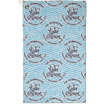 Lake House #2 Golf Towel - Poly-Cotton Blend - Small w/ Name All Over
