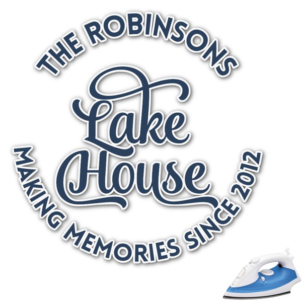 Custom Lake House #2 Graphic Iron On Transfer - Up to 6"x6" (Personalized)