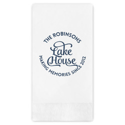 Lake House #2 Guest Napkins - Full Color - Embossed Edge (Personalized)