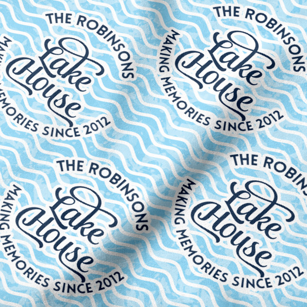 Lake House #2 Hooded Baby Towel- Detail Close Up