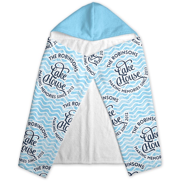 Lake House #2 Hooded Towel - Folded