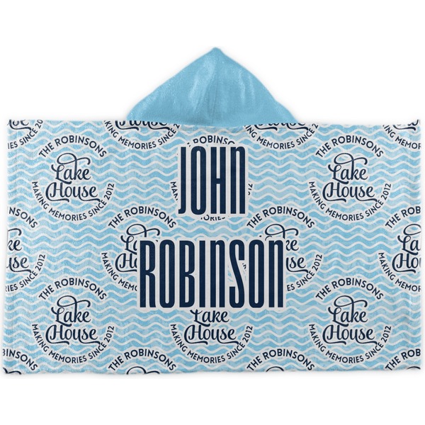 Custom Lake House #2 Kids Hooded Towel (Personalized)