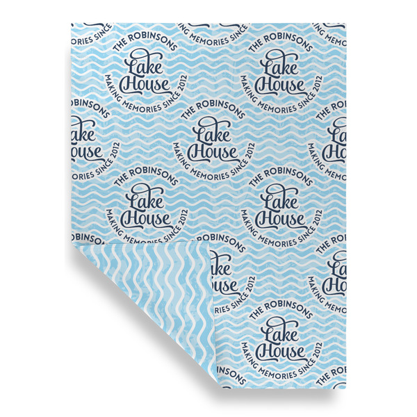 Lake House #2 House Flags - Double Sided - FRONT FOLDED