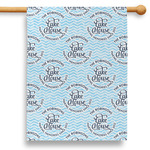 Lake House #2 28" House Flag - Double Sided (Personalized)