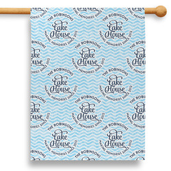 Lake House #2 28" House Flag - Double Sided (Personalized)