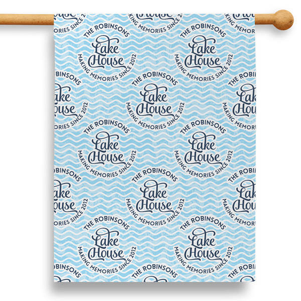 Custom Lake House #2 28" House Flag (Personalized)