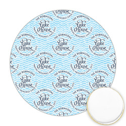 Lake House #2 Printed Cookie Topper - Round (Personalized)