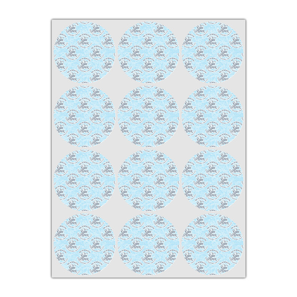 Lake House #2 Icing Circle - Small - Set of 12
