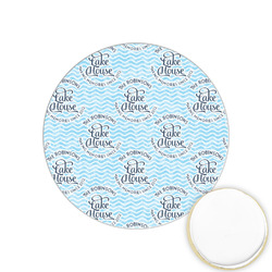 Lake House #2 Printed Cookie Topper - 1.25" (Personalized)
