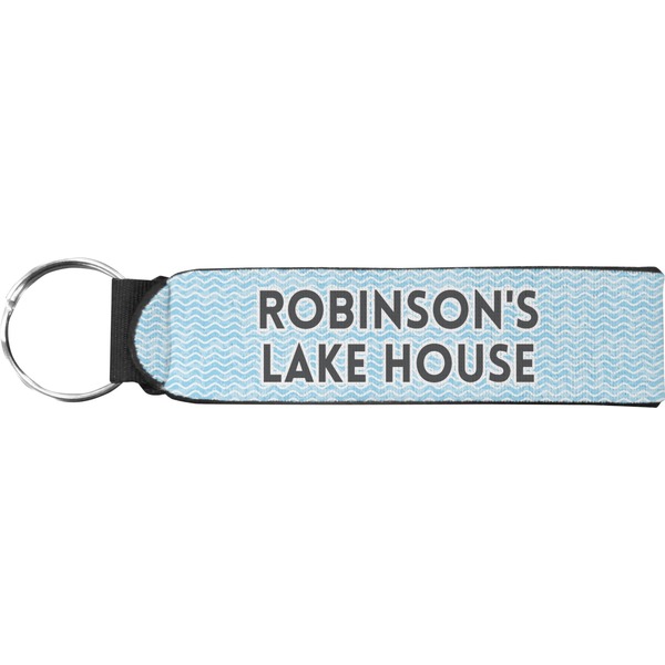Custom Lake House #2 Neoprene Keychain Fob (Personalized)