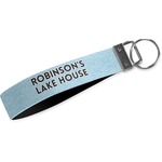 Lake House #2 Wristlet Webbing Keychain Fob (Personalized)