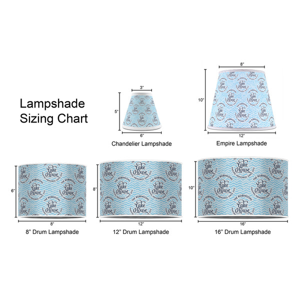 Lake House #2 Lampshade Sizing Chart