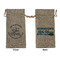 Lake House #2 Large Burlap Gift Bag - Front & Back (Personalized)