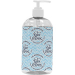 Lake House #2 Plastic Soap / Lotion Dispenser (16 oz - Large - White) (Personalized)