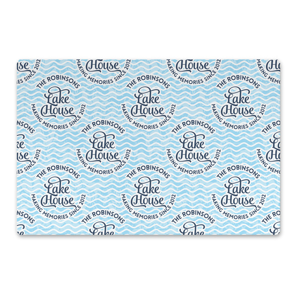 Custom Lake House #2 Large Rectangle Car Magnet (Personalized)