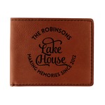 Lake House #2 Leatherette Bifold Wallet (Personalized)