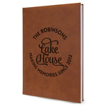 Lake House #2 Leather Sketchbook (Personalized)