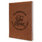 Lake House #2 Leather Sketchbook - Large - Double Sided - Angled View