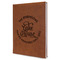 Lake House #2 Leather Sketchbook - Large - Single Sided - Angled View