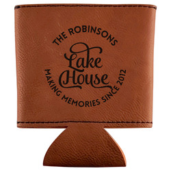 Lake House #2 Leatherette Can Sleeve (Personalized)