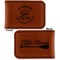 Lake House #2 Leatherette Magnetic Money Clip - Front and Back