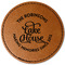 Lake House #2 Faux Leather Iron On Patch - Round (Personalized)