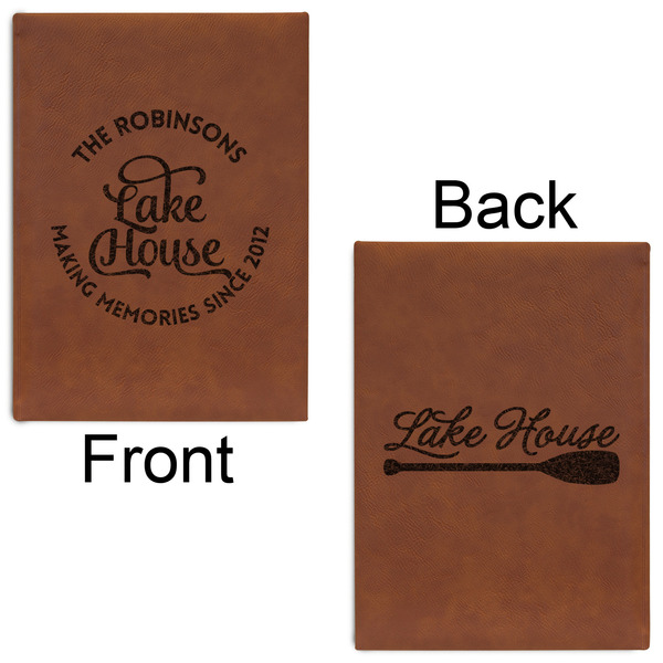 Lake House #2 Leatherette Sketchbooks - Large - Double Sided - Front & Back View