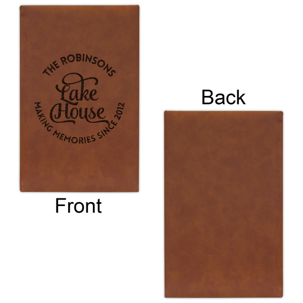 Lake House #2 Leatherette Sketchbooks - Small - Single Sided - Front & Back View