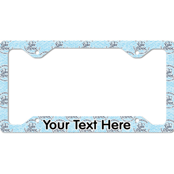 Custom Lake House #2 License Plate Frame - Style C (Personalized)