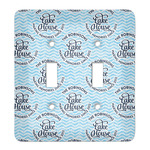 Lake House #2 Light Switch Cover (2 Toggle Plate) (Personalized)