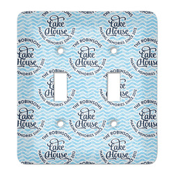 Lake House #2 Light Switch Cover (2 Toggle Plate) (Personalized)