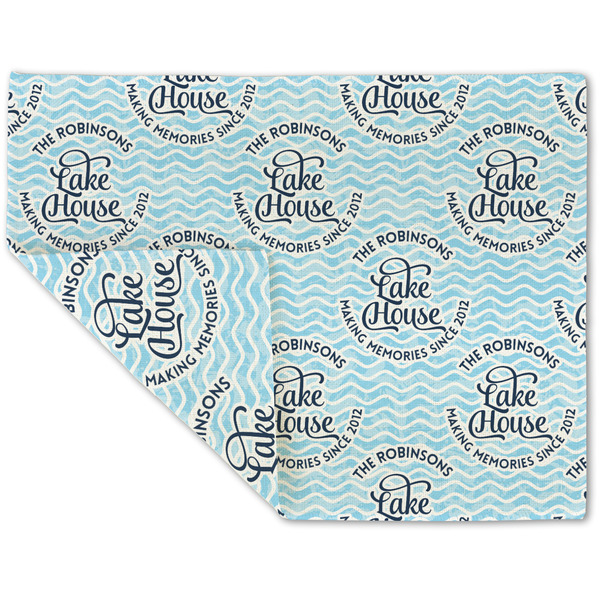 Lake House #2 Linen Placemat - Folded Corner (double side)