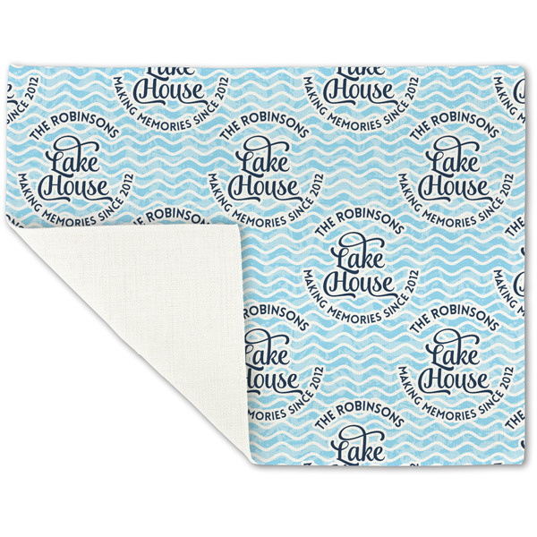 Lake House #2 Linen Placemat - Folded Corner (single side)