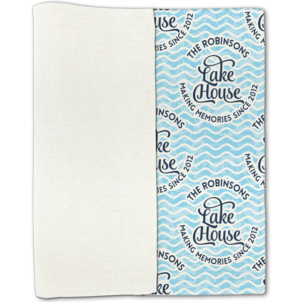 Lake House #2 Linen Placemat - Folded Half