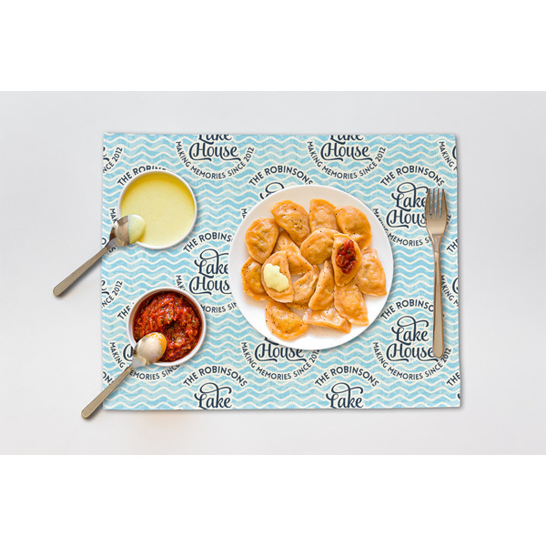 Lake House #2 Linen Placemat - Lifestyle (single)