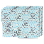 Lake House #2 Linen Placemat w/ Name All Over