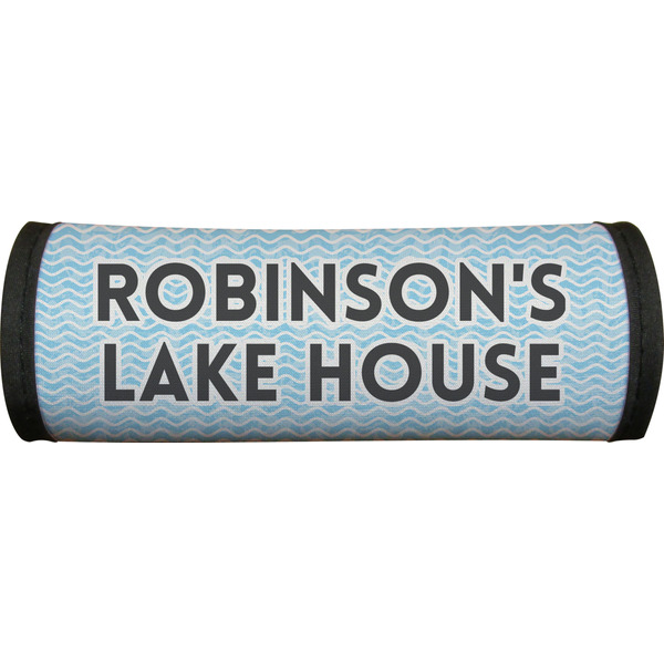 Lake House w/Name & Date Luggage Handle Wrap