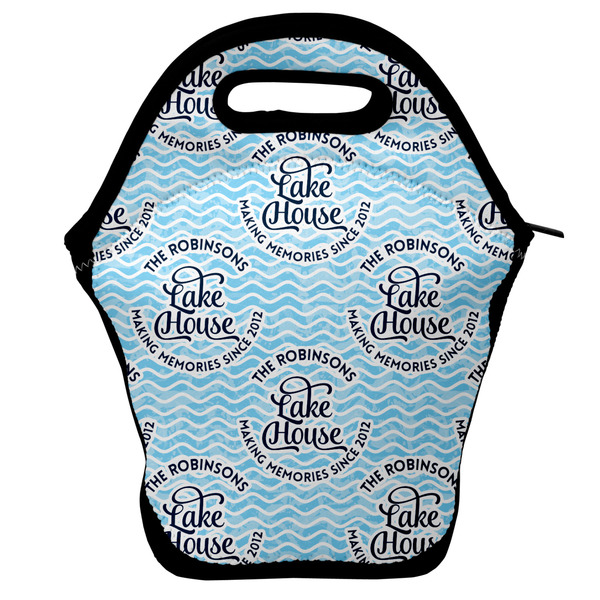 Custom Lake House #2 Lunch Bag w/ Name All Over