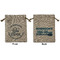 Lake House #2 Medium Burlap Gift Bag - Front & Back (Personalized)
