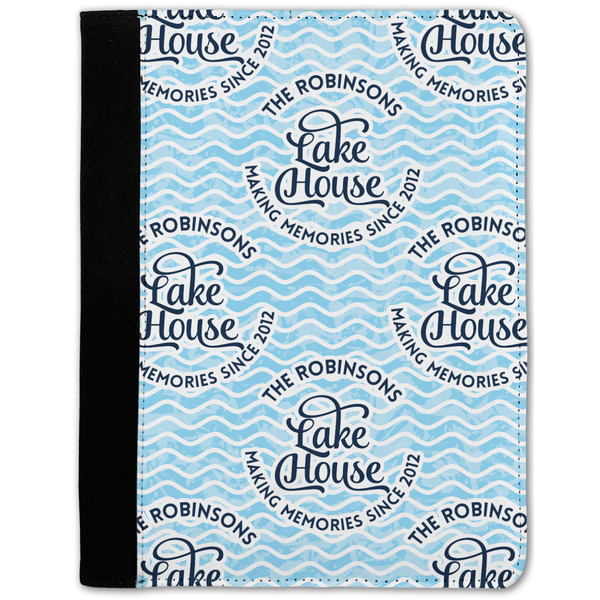 Custom Lake House #2 Notebook Padfolio w/ Name All Over