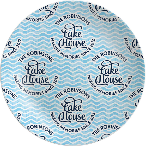 Custom Lake House #2 Melamine Plate (Personalized)