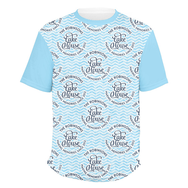 Custom Lake House #2 Men's Crew T-Shirt - Small (Personalized)
