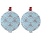 Lake House #2 Metal Ball Ornament - Front and Back