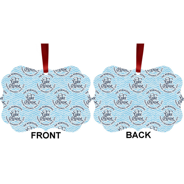 Lake House #2 Metal Benilux Ornament - Front and Back (APPROVAL)