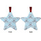 Lake House #2 Metal Star Ornament - Front and Back