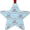 Lake House #2 Metal Star Ornament - Front