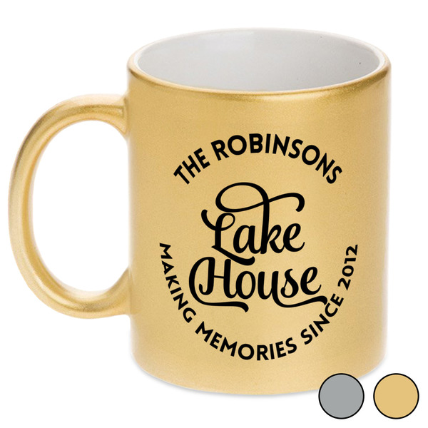 Lake House #2 Metallic Mugs