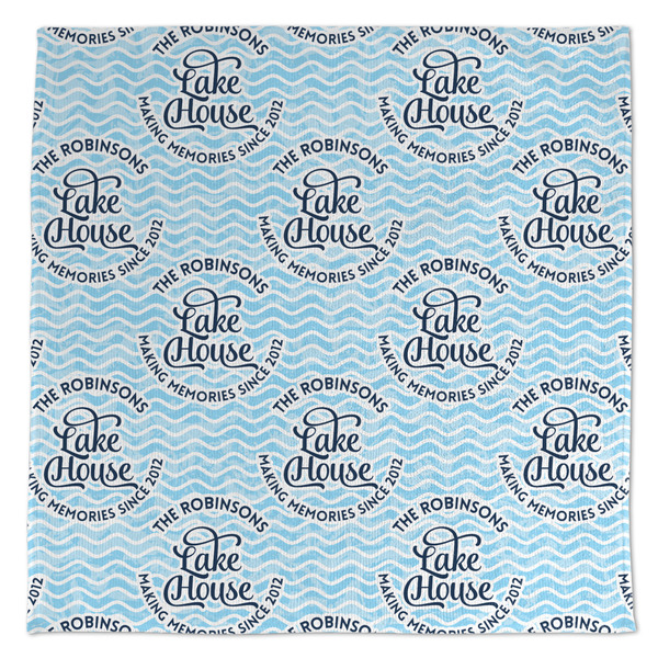 Custom Lake House #2 Microfiber Dish Towel (Personalized)